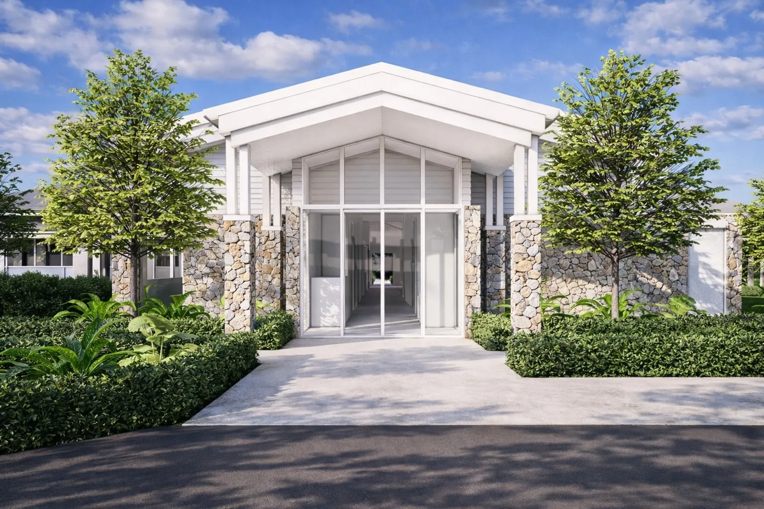 Artist impression of the Solara Club entrance